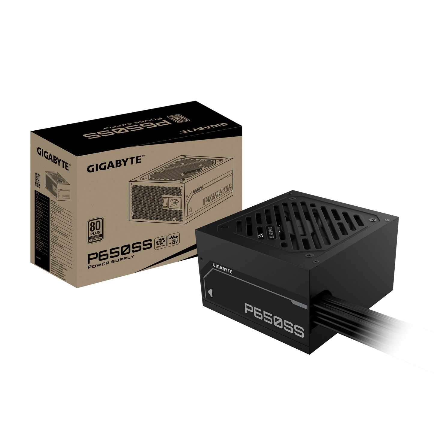 Gigabyte P650SS 650W 80+ Silver Power Supply