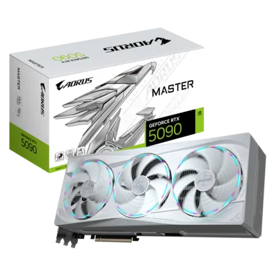 Gigabyte GeForce RTX 5090 Aorus Master ICE 32GB Graphics Card - White