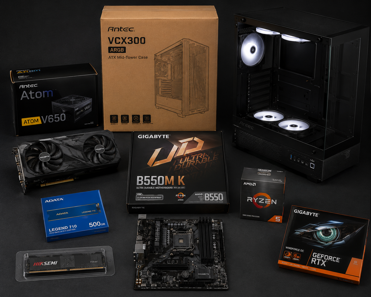 Budget Gaming PC | Ryzen 5 5600GT | RTX 5050 8GB | 16GB RAM | 500GB NVMe SSD