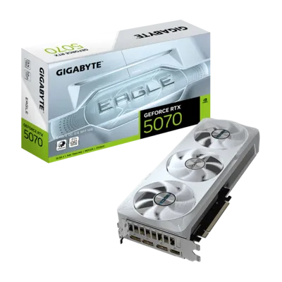 Gigabyte GeForce RTX 5070 Eagle OC ICE 12GB Graphics Card - White