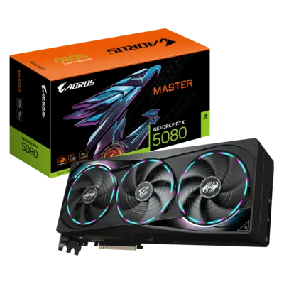 Gigabyte GeForce RTX 5080 Aorus Master 16GB Graphics Card - Black