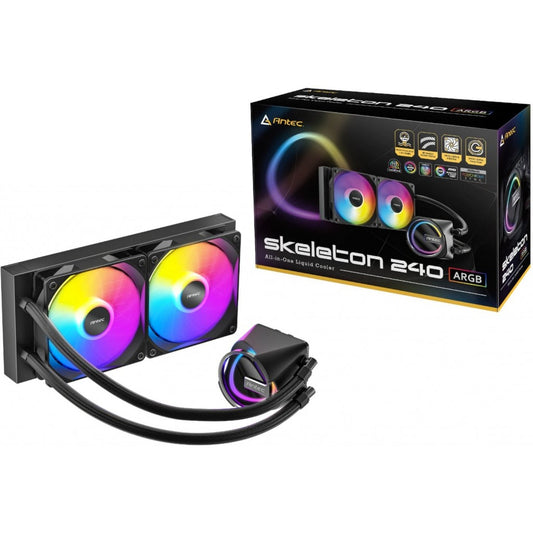 Antec Skeleton 240 ARGB Liquid CPU Cooler Black