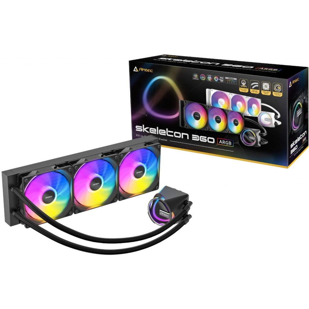 Antec Skeleton 360 ARGB Liquid CPU Cooler Black